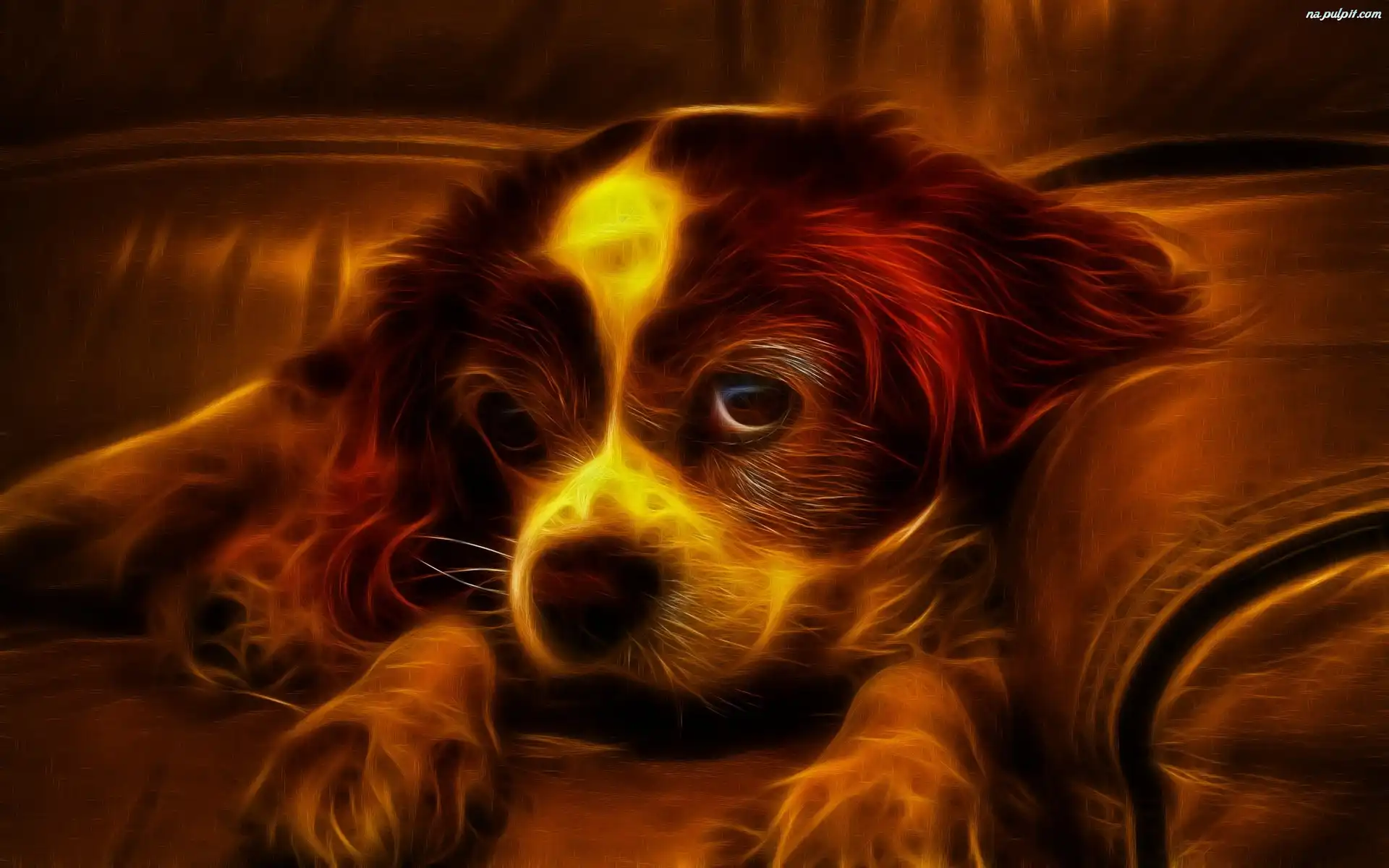 Beautiful 3D Puppy Wallpaper